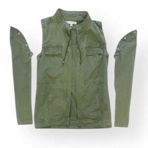 PJK Patterson J Kincaid Military Canvas Field Jacket Army Utility Vest xsmall